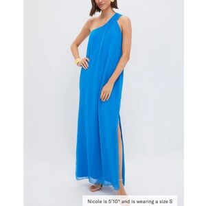 Tuckernuck Blue One-Shoulder Dress